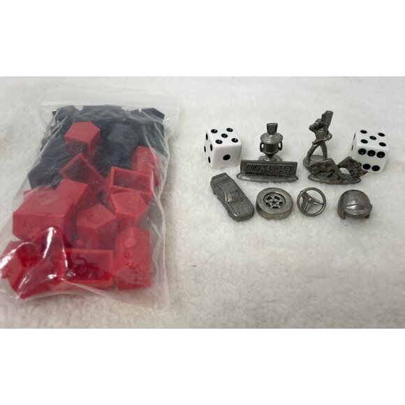 Pewter Monopoly Game Pieces Dice Houses Motels Collector Edition - Picture 4 of 6